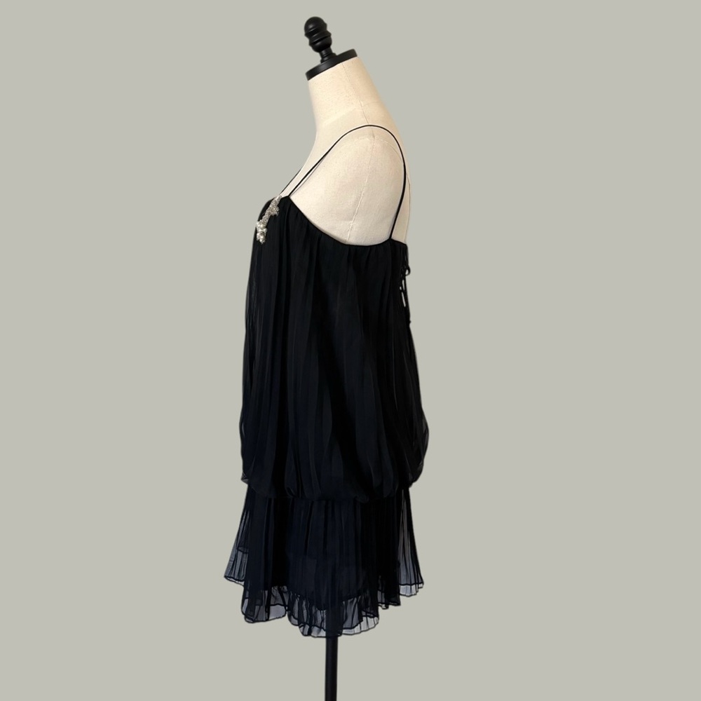 vintage 70s pleated bubble dress New Leaf by Samir size S/XS - Picture 3 of 16